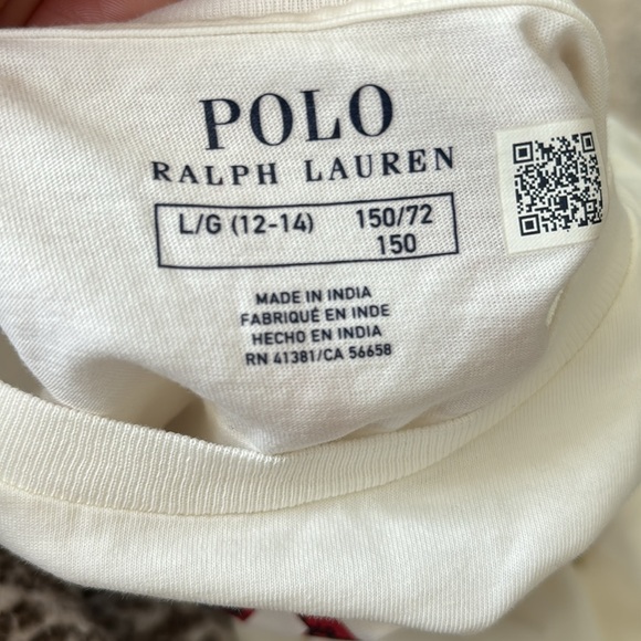 RALPH LAUREN GIRL LONG SLEEVE TOP NWT - Picture 3 of 3